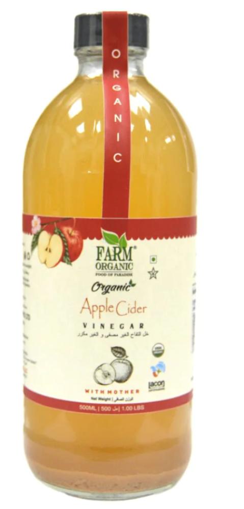 Farm Organic Apple Cider Vinegar with Mother 500 ml georgiou c the apple cider vinegar cleanse