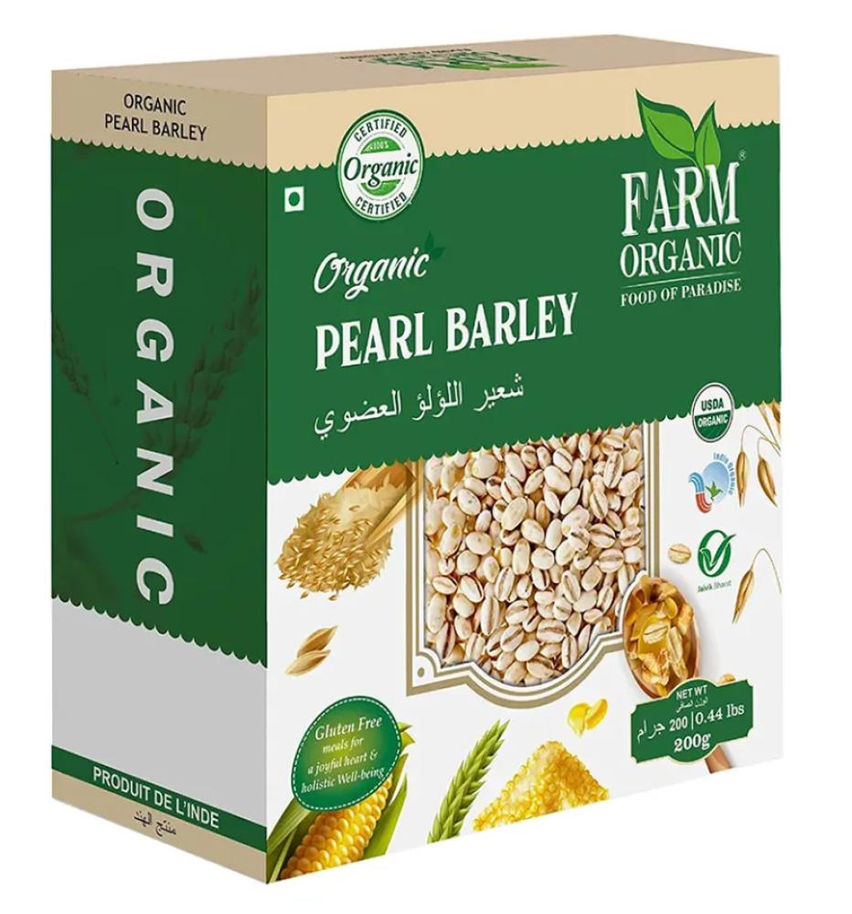 Farm Organic Pearl Barley 200 g uvelka barley groats 600g