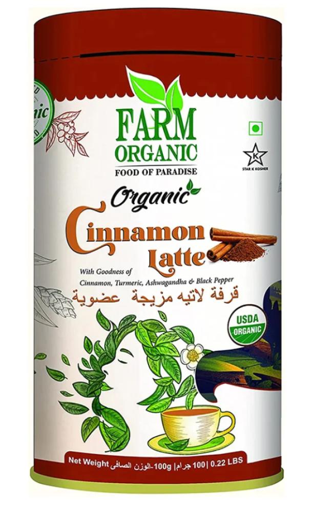 Farm Organic Cinnamon Latte Mix 100 g напиток спиртной коньячный ной apple and cinnamon армения 0 5 л