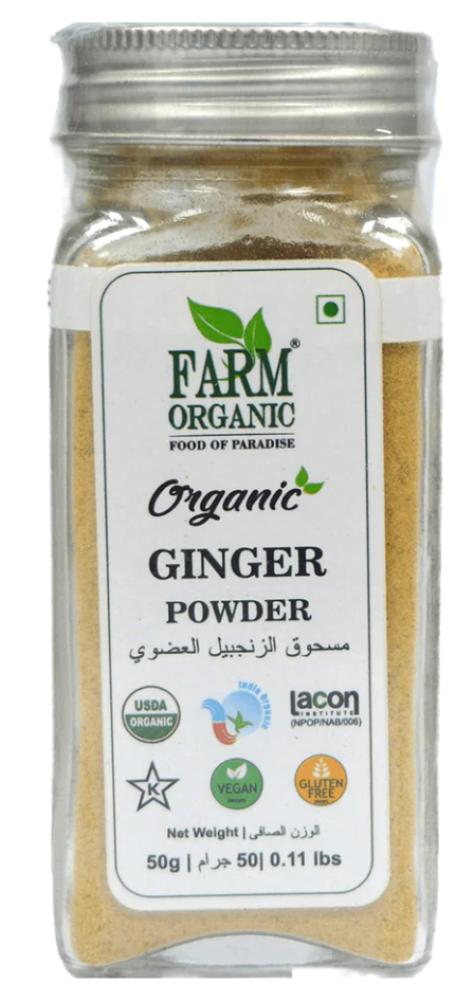 Farm Organic Ginger Powder 50 g organic ginger shots 60ml