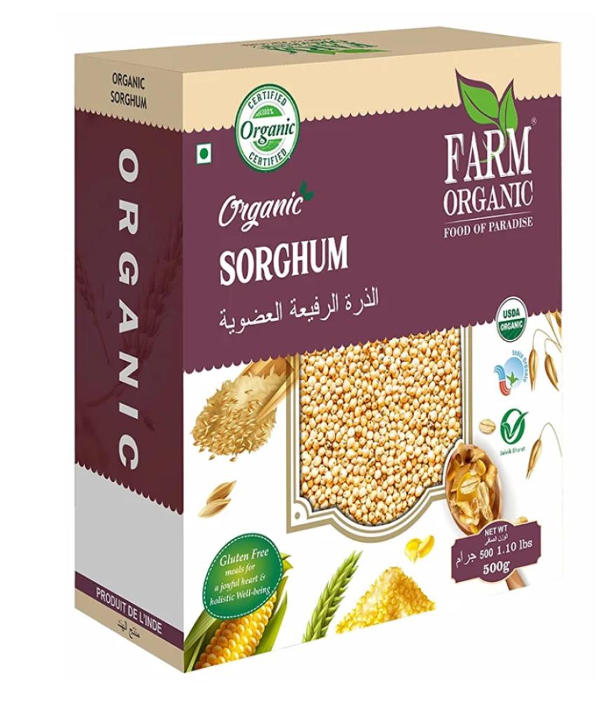 Farm Organic Sorghum whole 500 g farm organic sonamasuri rice 500 g
