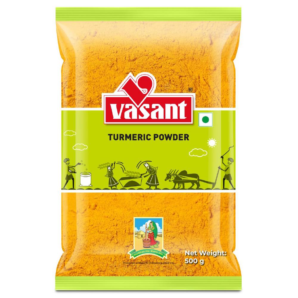 Vasant Pure Turmeric Powder 500g vasant pure jiravan powder 50g