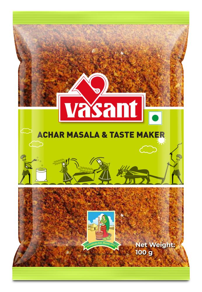 Vasant Pure Achar Masala and Taste Maker 100g vasant masala turmeric powder 500 g