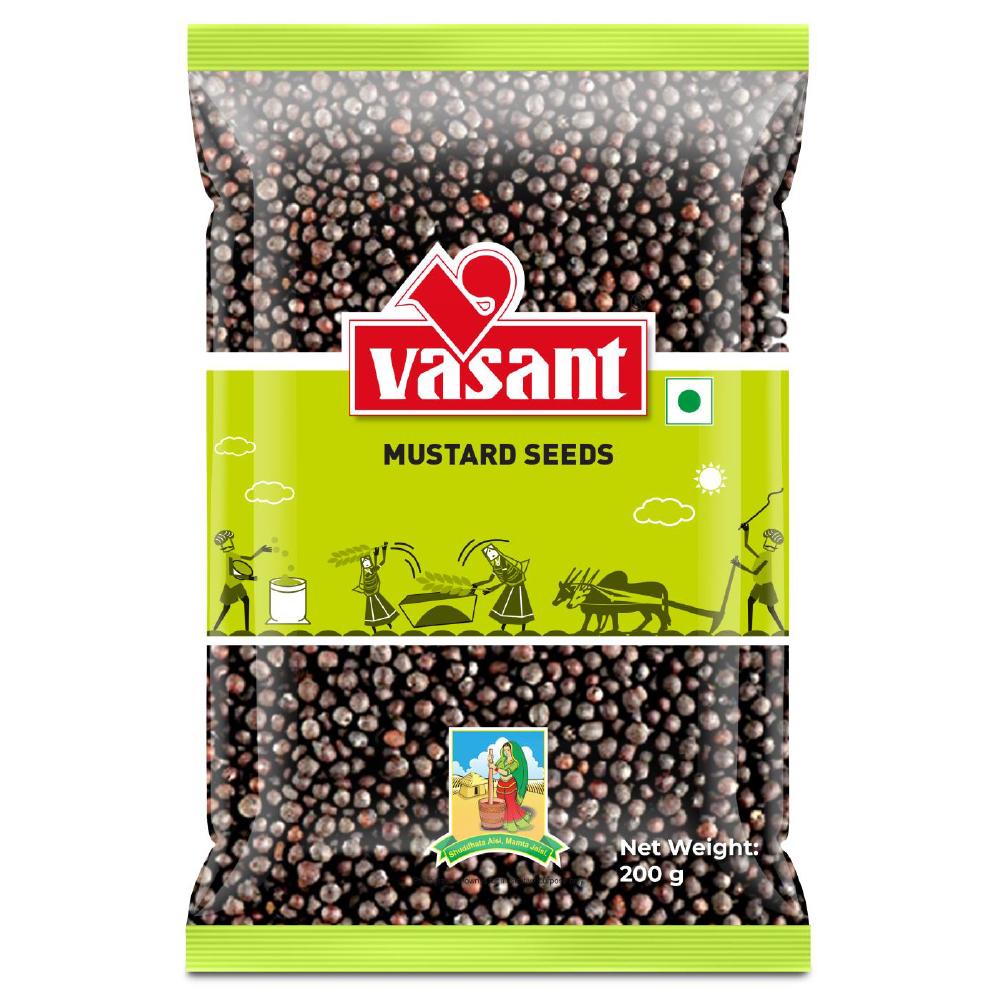 Vasant Pure Mustard Seeds 200g mustard granular makheev 190g