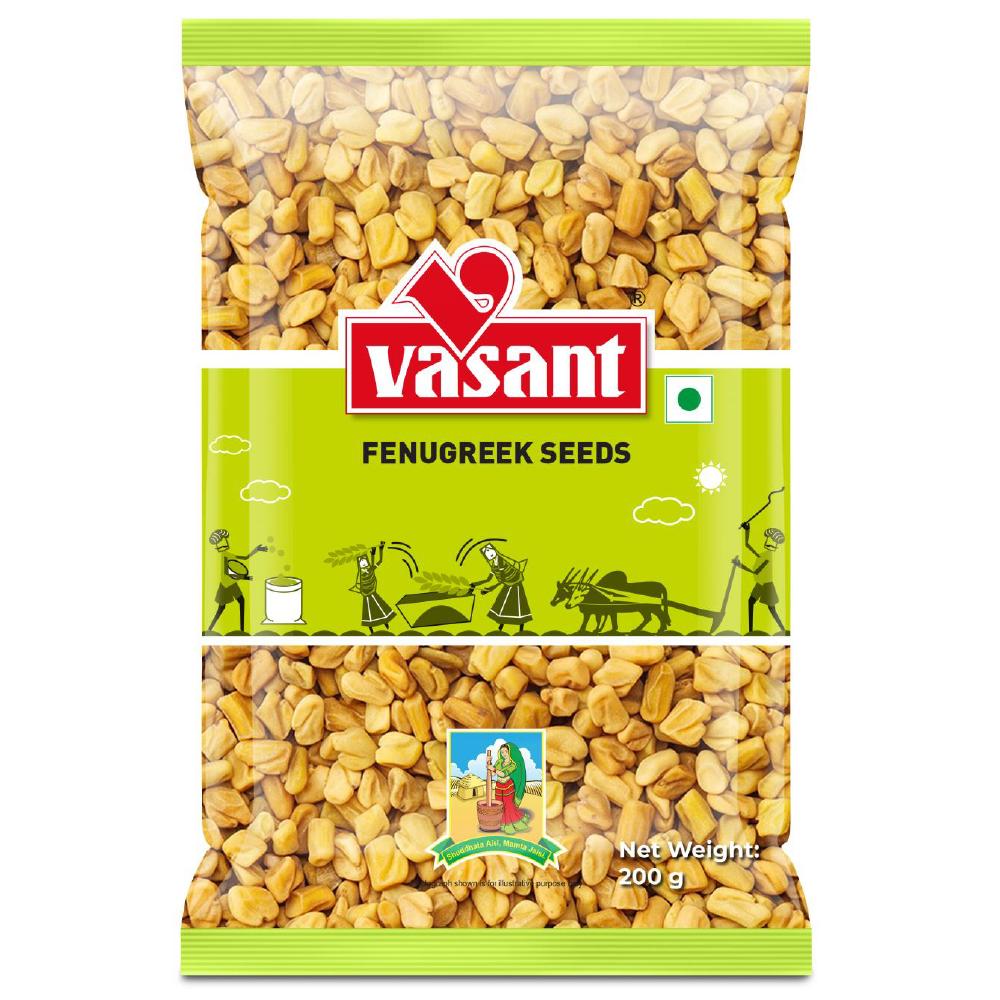 Vasant Pure Fenugreek Seeds 200g 50 1000g mango fruit powder mango butter for effect on chronic bronchitis and anti inflammatory antivirotic