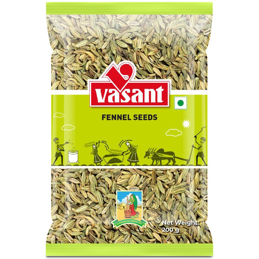 Vasant Pure Lakhnavi Fennal Seeds 200g farm organic fennel seeds 200 g