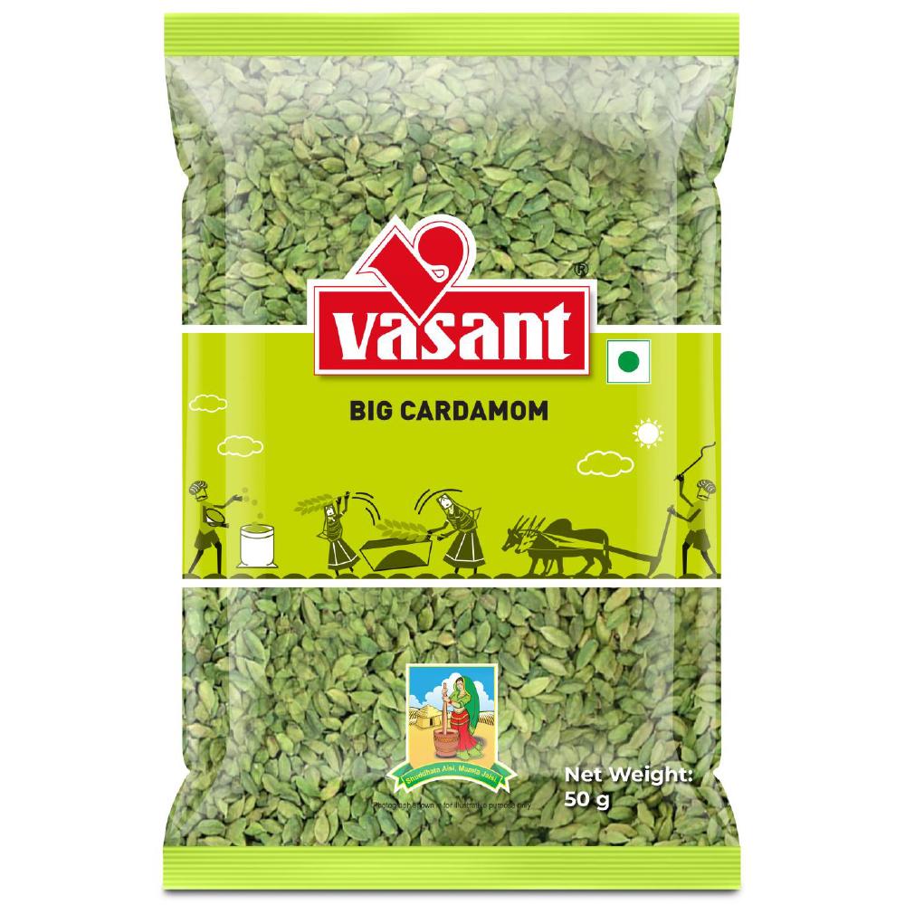 Vasant Pure Big Cardamom 50g vasant pure rajwadi garam masala 50g