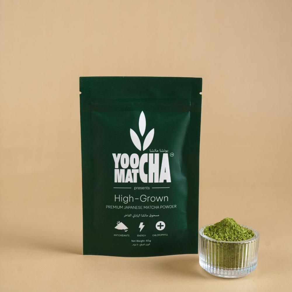 YOOCHA MATCHA™ - High Grown - 40g Pack. Premium Japanese Matcha Powder. yoocha matcha™ high grown 40g pack premium japanese matcha powder