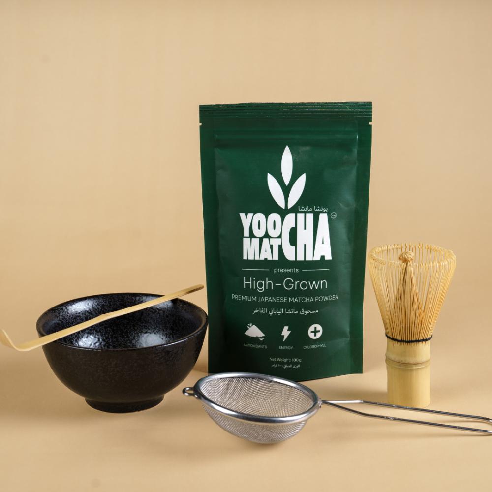 YOOCHA MATCHA™ - Starter Kit for matcha preparation (5pcs Set) yoocha matcha™ high grown 40g pack premium japanese matcha powder