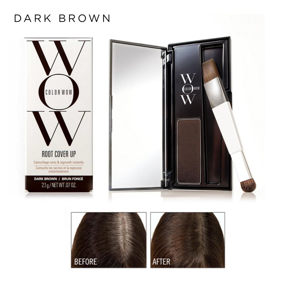 Color Wow Cover-up Dark Brown sevich fluffy thin powder pang line shadow makeup hair concealer root cover up