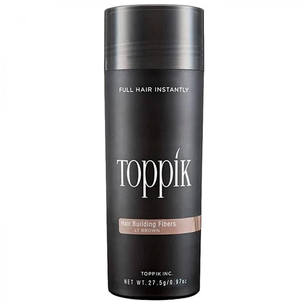 Toppik Light Brown topp hair growth keratin hair building fibers kit hair styling powder for enhance hair fiber thinning hair loss treatment safe