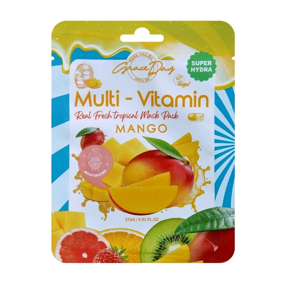 Graceday Multi-Vitamin Mango Mask Pack 27ml happy mother s day washable reusable mask cotton anti dust half face mouth mask for kids teens men women with adjustable ear