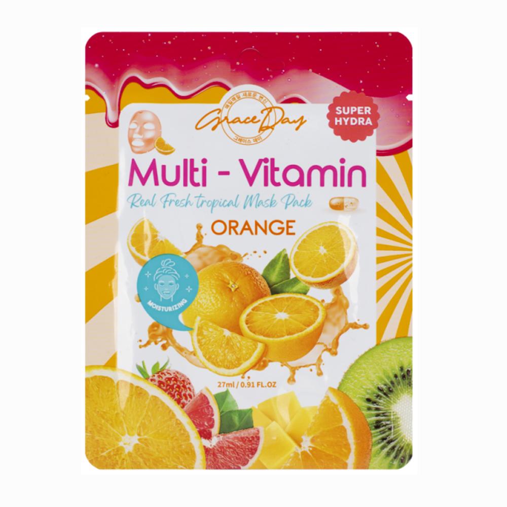 Graceday Multi-Vitamin Orange Mask Pack 27ml reflective trail markers with clips for night n day pack of 12 orange one size 473