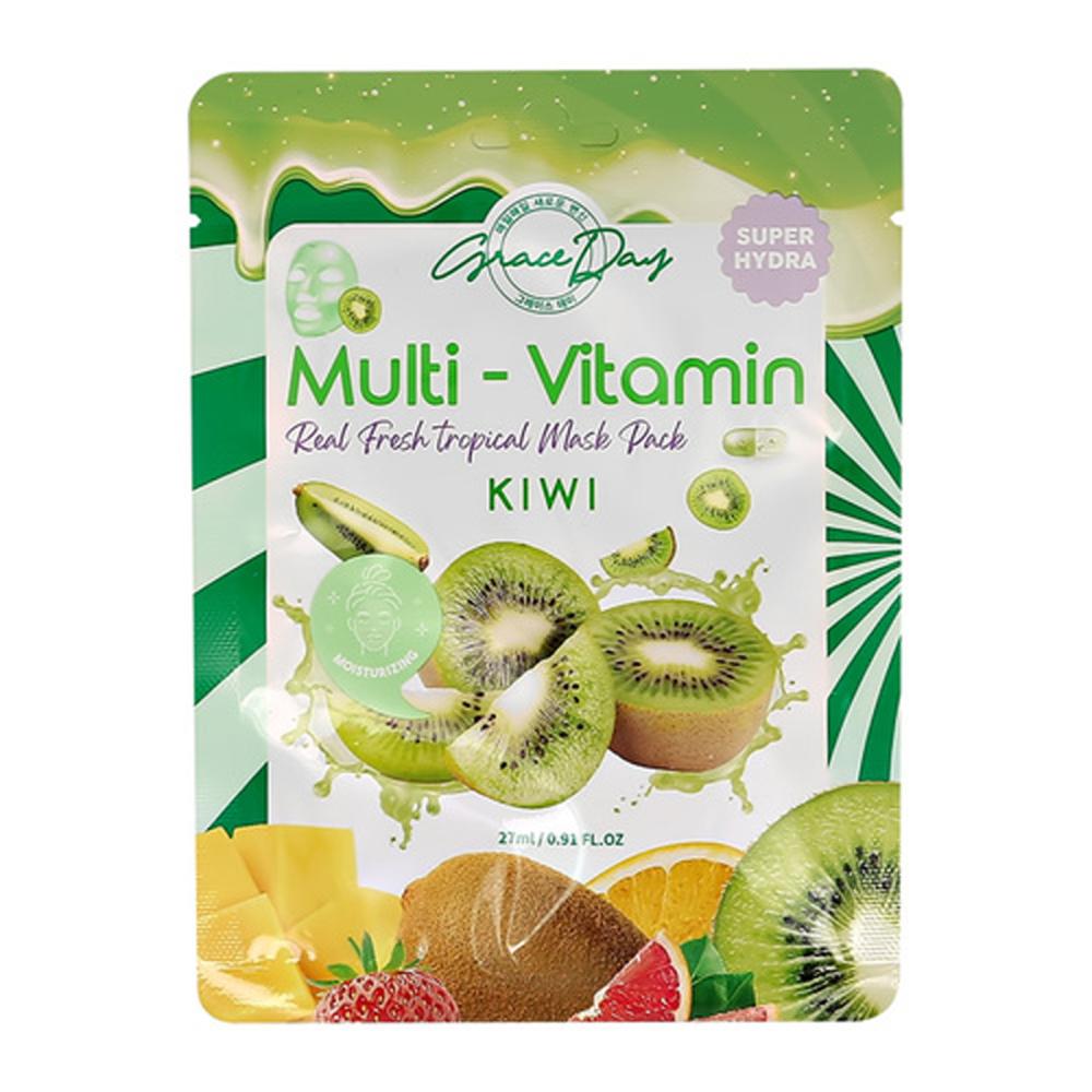 Graceday Multi-Vitamin Kiwi Mask Pack 27ml 30ml face care serum red pomegranate face anti aging whitening moisturizing oil control facial shrink pores skin care essence