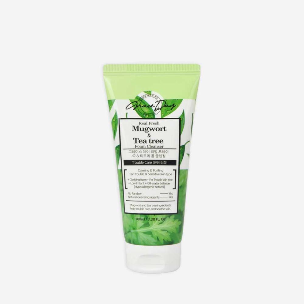 Graceday Real Fresh Muwort Tea Tree Foam Cleanser 100ml clinique redness solutions soothing cleanser