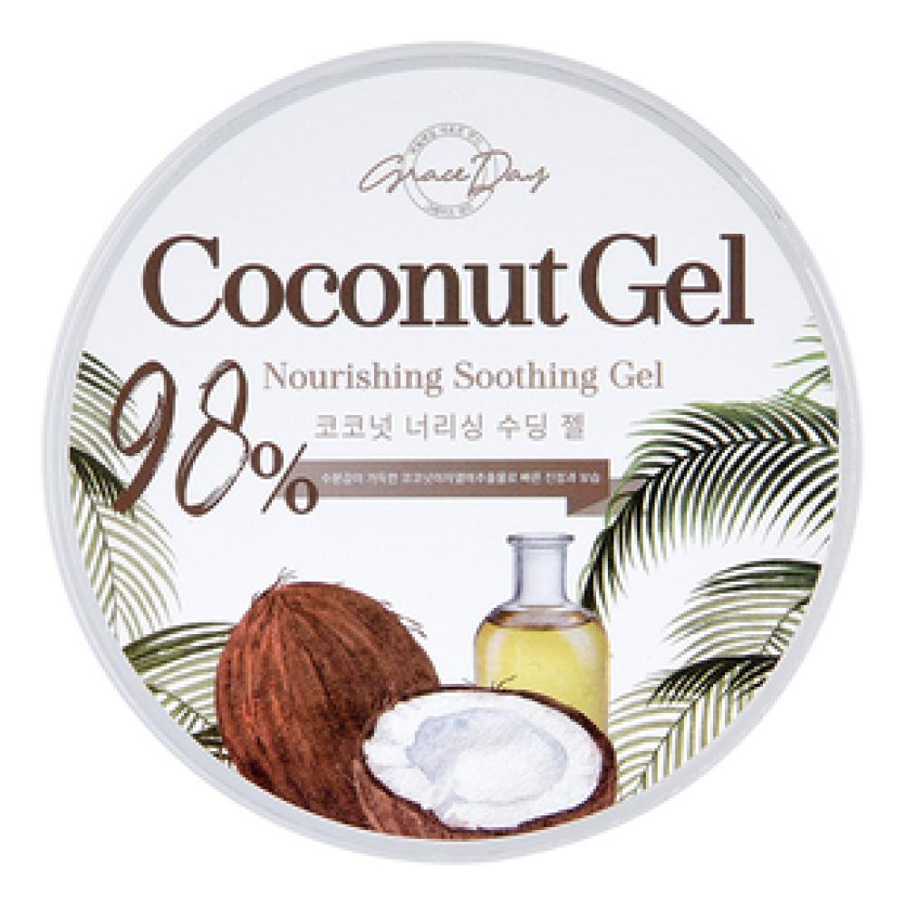 Graceday Coconut gel _ Nourishing Soothing gel 300ml 20pcs moisturizing sleeping mask centella jelly deep hydrating nourishing repairs after sun exposure facial skin care