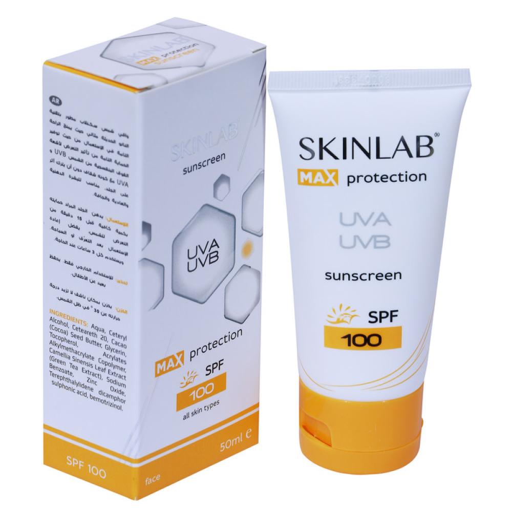 SKINLAB SPF 100 Sunscreen UVA and UVB Transparent, 50 ml spf 50 facial body sunscreen lotion whitening sunblock skin protection cream moisturizing