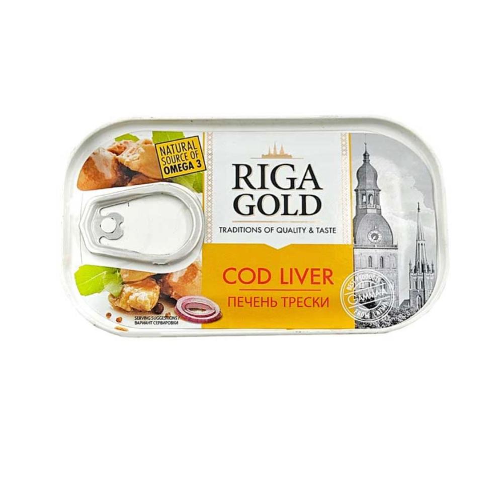 Riga gold cod liver 120 g цена и фото