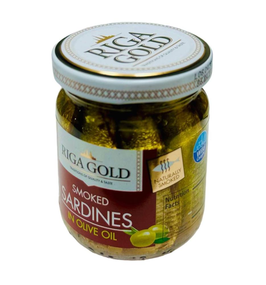 Sprats in olive oil Riga Gold 100 g