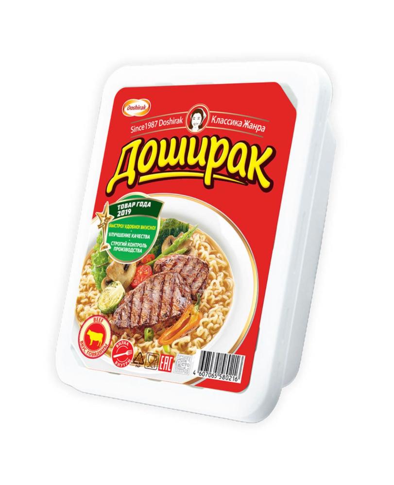 Doshirak noodles with beef flavor 90g