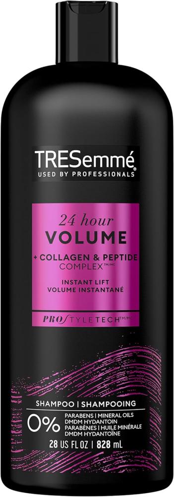 tresemmé strength and fall control shampoo with biotin for 3x stronger hair 400ml TRESemme Shampoo, 24 Hour Body, Healthy Volume, 828mL, 28 Fl Oz