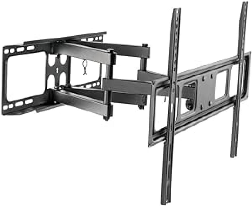 Skill Tech SH 646P, Steel Full-Motion Tv Wall Mount, Max.Capacity: 40kg (88lbs), Max. VESA: 604x404mm, Fine Texture Black, Tv Wall Mount Bracket mobile tv stand sh100sf rolling cart trolley for 42 100 inch led lcd led flat panels floor tv mount with wheels 2 shelves height adjustable max vesa