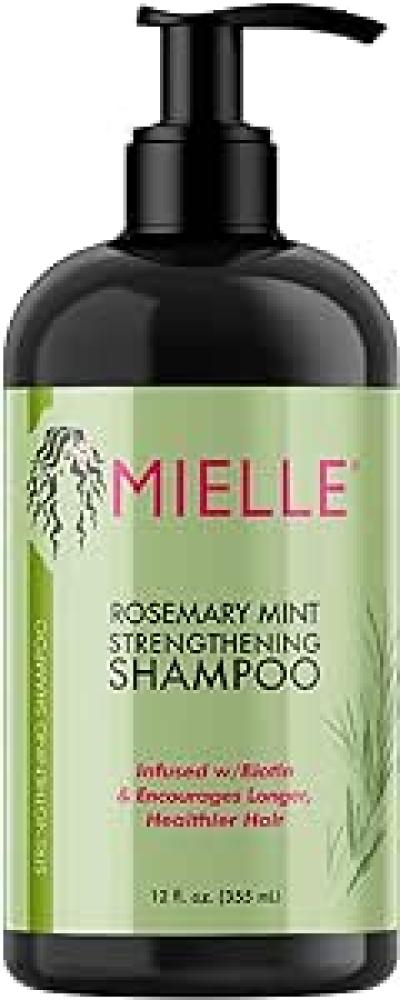 Mielle Organics Rosemary Mint Strengthening Shampoo Infused with Biotin, Cleanses and Helps Strengthen Weak and Brittle Hair, 12 Ounces mielle organics rosemary mint strengthening shampoo infused with biotin cleanses and helps strengthen weak and brittle hair 12 ounces with scalp bru