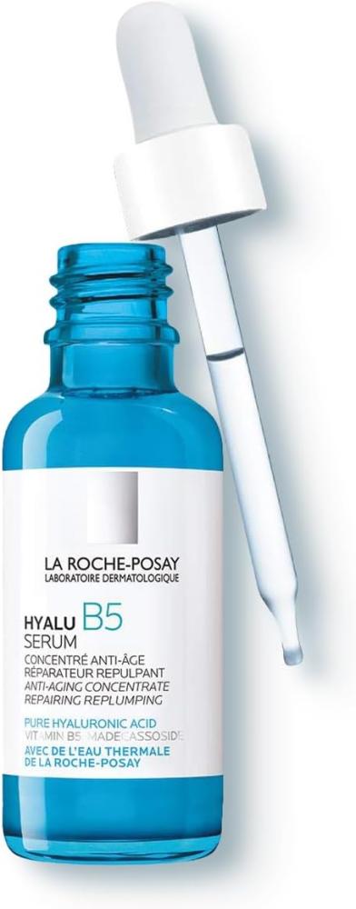 La Roche-Posay Hyalu B5 Pure Hyaluronic Acid Serum for Face, with Vitamin B5. Anti-Aging Serum Concentrate for Fine Lines. Hydrating, Repairing, Replu la roche posay la roche posay pure retinol face serum with vitamin b3 anti aging face serum for lines wrinkles premature sun damage to resurface h