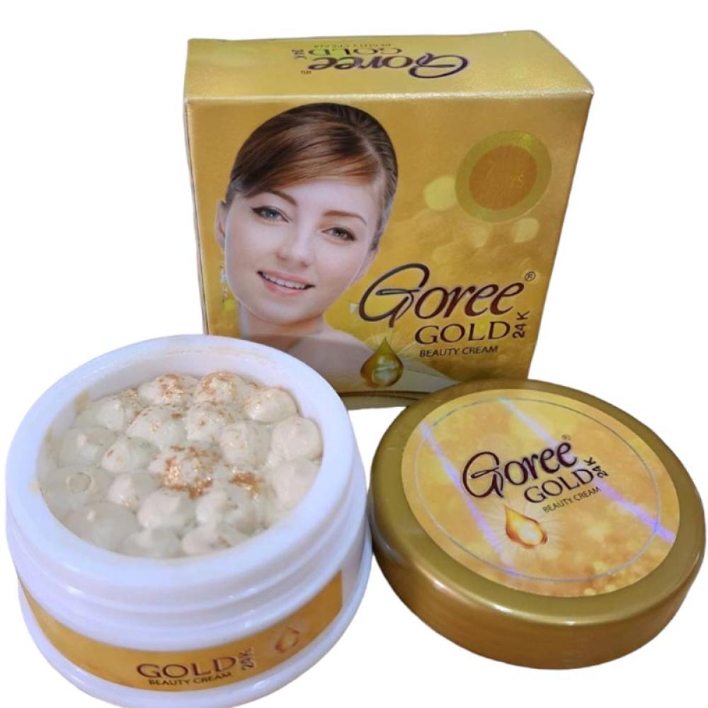 Goree Gold 24K Beauty Cream breylee face cream vitamin c 20% whitening remove dark spots facial cream repair fade freckls melanin remover brighten skin 40g
