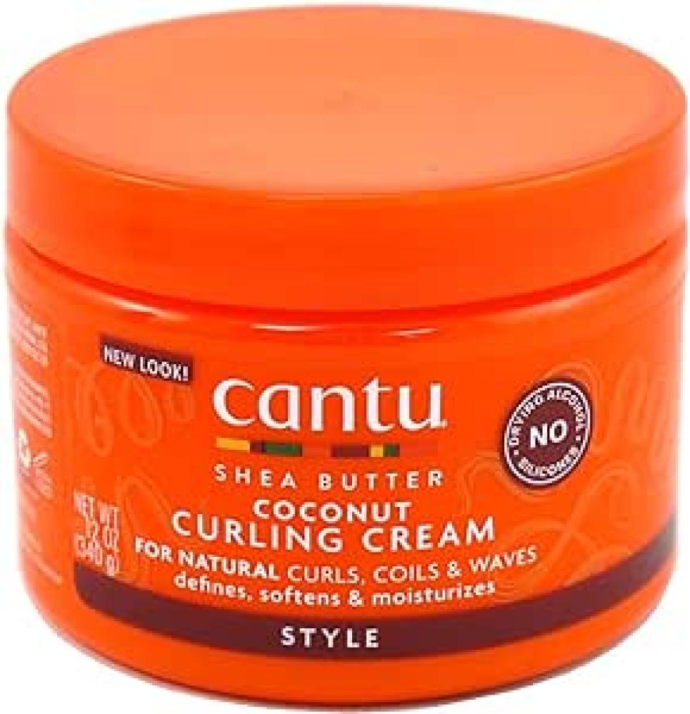 Cantu Shea Butter For Natural Hair Coconut Curling Cream, 12oz (340g) бальзам для губ мягкая защита lilo grape seed oil vitamins e and c and shea butter 4 гр