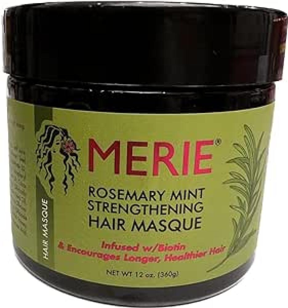 MERIE Organics Mielle Rosemary Mint Strengthening Hair Masque 360g mielle organics rosemary mint strengthening leave in conditioner supports hair strength smooth conditioner for dry and crinkled hair weightless hai