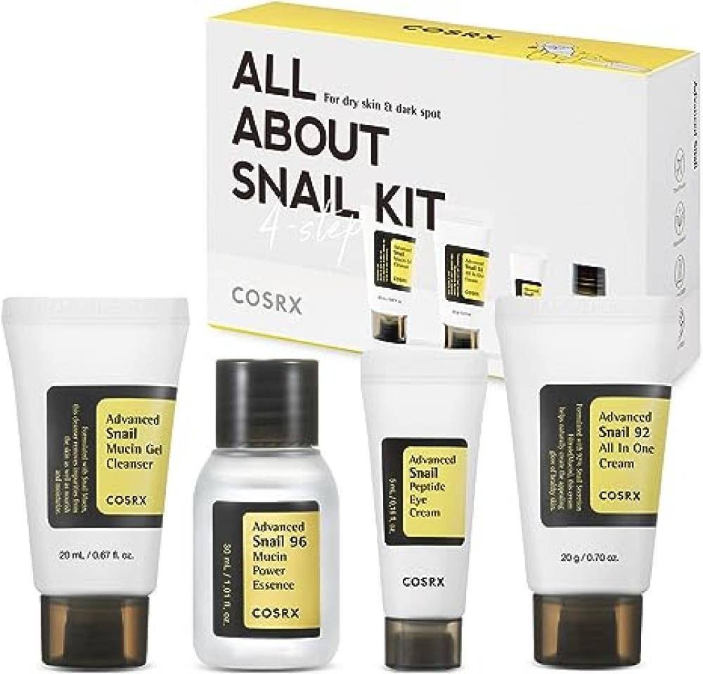 COSRX - All About Snail Kit cerave skin renewing eye cream for wrinkles under eye cream with caffeine peptides hyaluronic acid niacinamide and ceramides for fine lines
