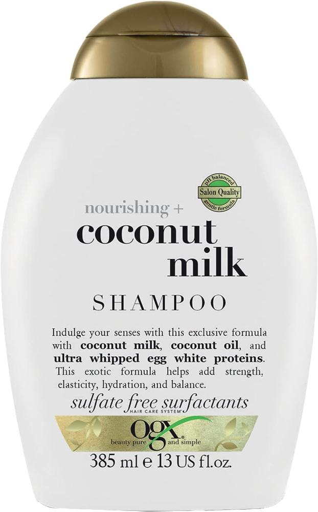OGX, Shampoo, Nourishing+ Coconut Milk, New Gentle And Ph Balanced Formula, 385ml ogx nourishing coconut milk conditioner 385ml