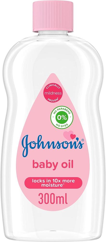 Johnsons Baby Moisturising Oil, 300ml baby romper 0 2 years old baby 2021 spring and autumn long sleeved printed one piece doll collar foreign style romper with hat