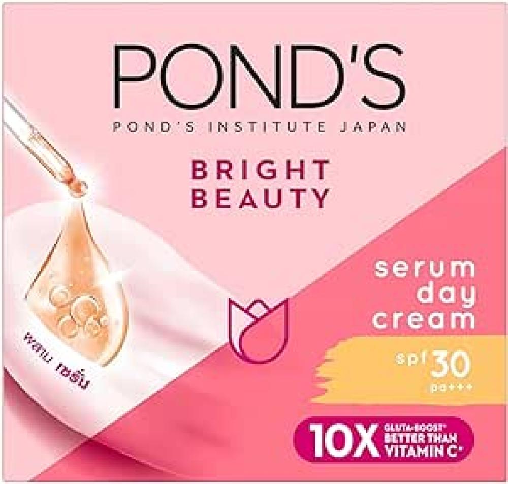 Ponds Bright Beauty Day Cream with SPF30, Brightening Cream For brighter, glowing skin, 50ml king diamond the dark sides 1xlp peach skin brown marbled lp