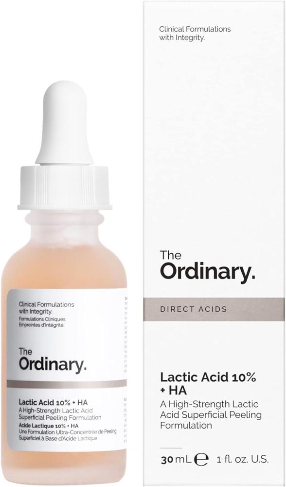 The Ordinary Lactic Acid 10% + HA 2% 30 ml, Clear the ordinary peeling serum lactic acid 10% ha 1 fl oz 30 ml