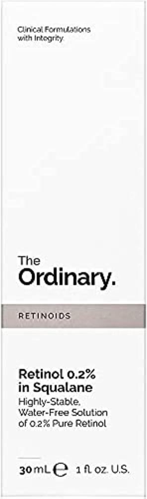 The Ordinary Retinol 0.2% in Squalene 30 ml la roche posay la roche posay pure retinol face serum with vitamin b3 anti aging face serum for lines wrinkles premature sun damage to resurface h