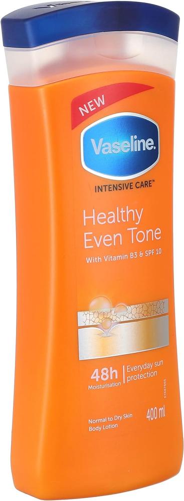 Vaseline Intensive Care Healthy Even Tone Body Lotion with Vitamin B3 and SPF 10-400 ml vaseline intensive care aloe soothe body lotion 200ml