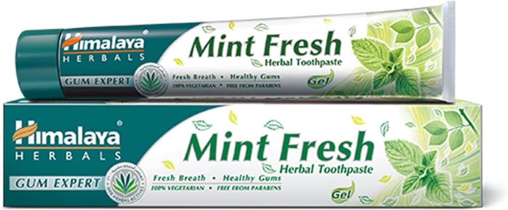Himalaya Toothpaste Mint Fresh Herbal 125g closeup toothpaste triple fresh formula menthol fresh 75 ml