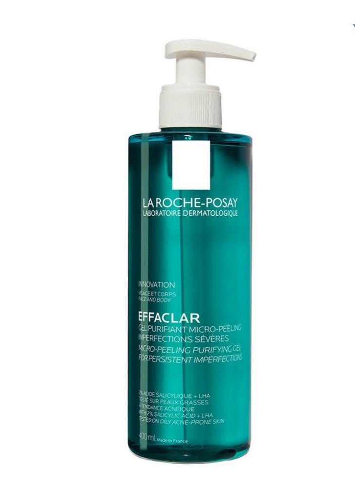 La Roche-Posay Effaclar Micro-Peeling Cleansing Gel With Salicylic Acid For Oily Skin 400ml la roche posay cream efaclar ai anti acne 0 5 fl oz 15 ml