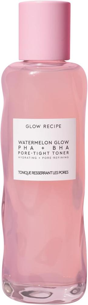 Glow Recipe Watermelon Glow BHA + PHA Pore-Tight Facial Toner - Hydrating Facial Toner with Hyaluronic Acid, Cucumer + Tea Trea Extract to Help Tighte