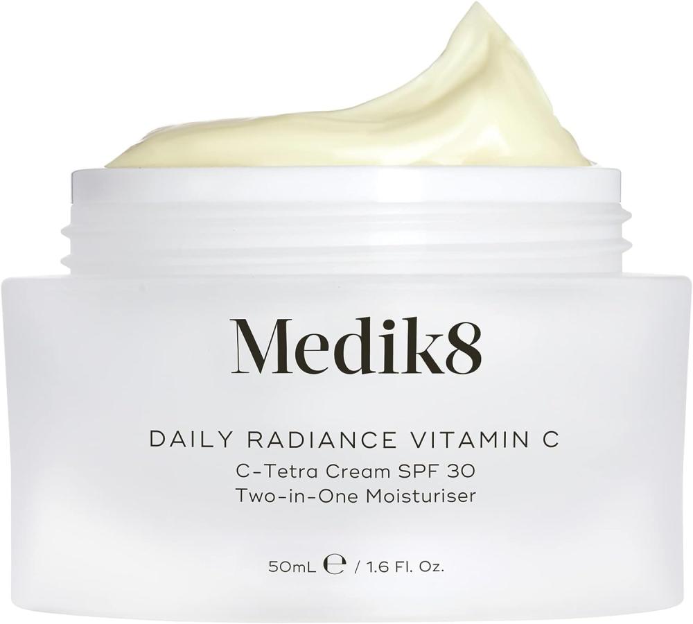 MEDIK8 Daily Radiance Vitamin C(50ml) silver newdermo power peel handheld skin dermabrasion machine for home skin massage rejuvenation