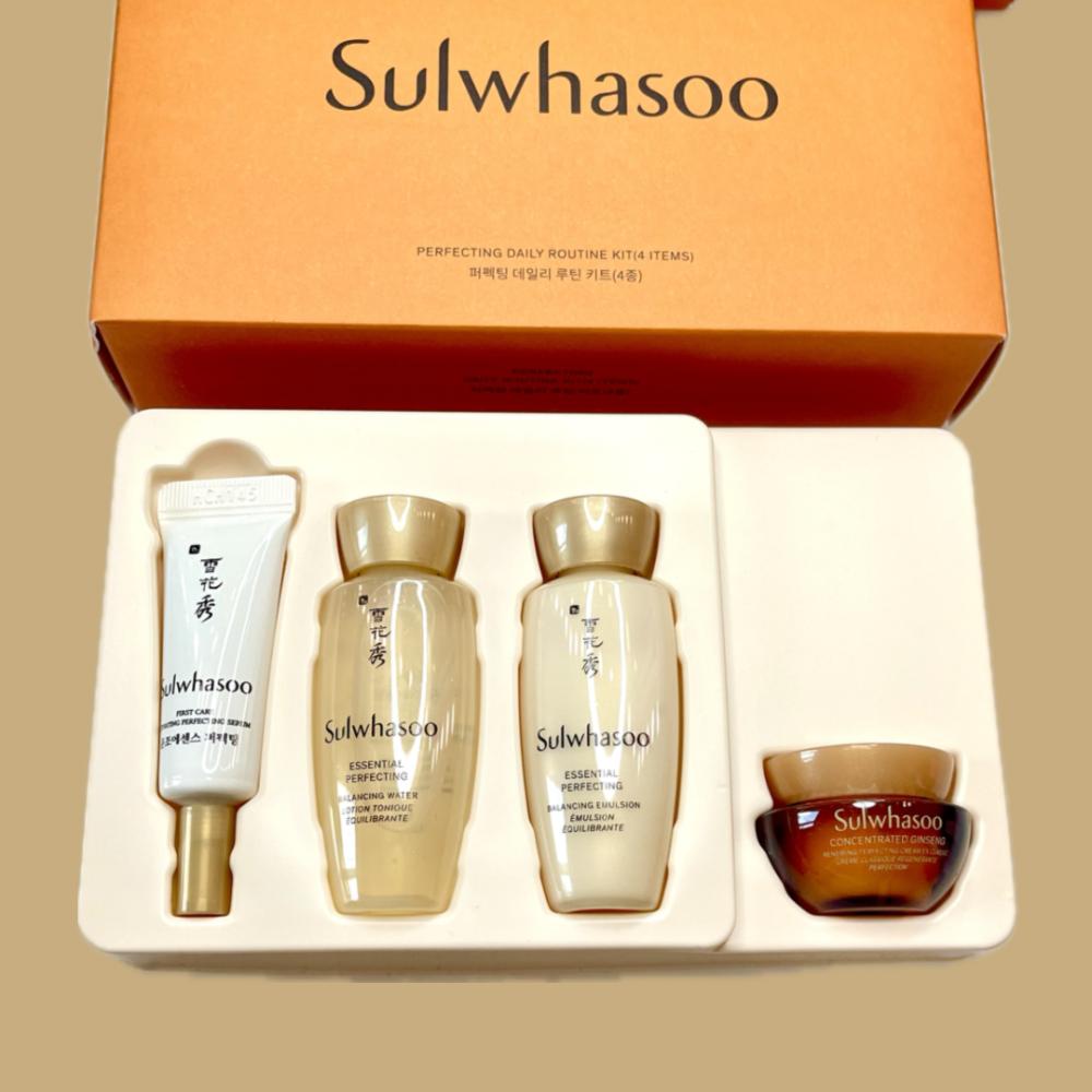 Sulwhasoo Perfecting routine kit (4 items) iunik daily serum trial kit 3 piece set