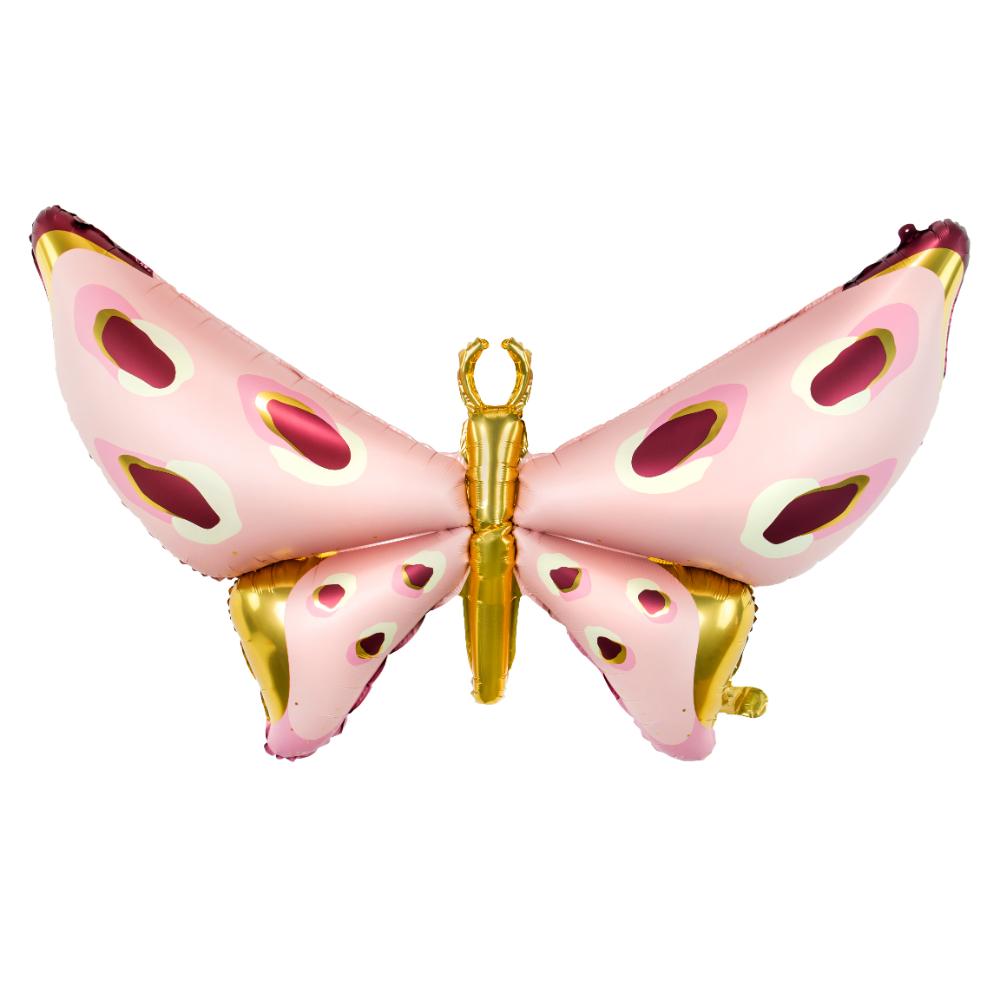 Foil Balloons - Butterfly - Pink bell decoration perfect for holiday events wedding occasions and parties