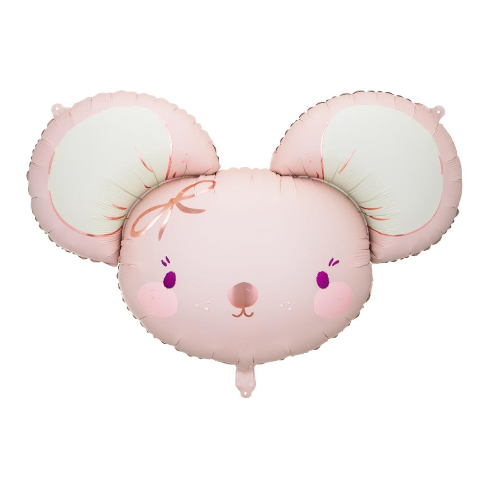 Foil Balloon - Mouse - Light Pink foil balloon leo