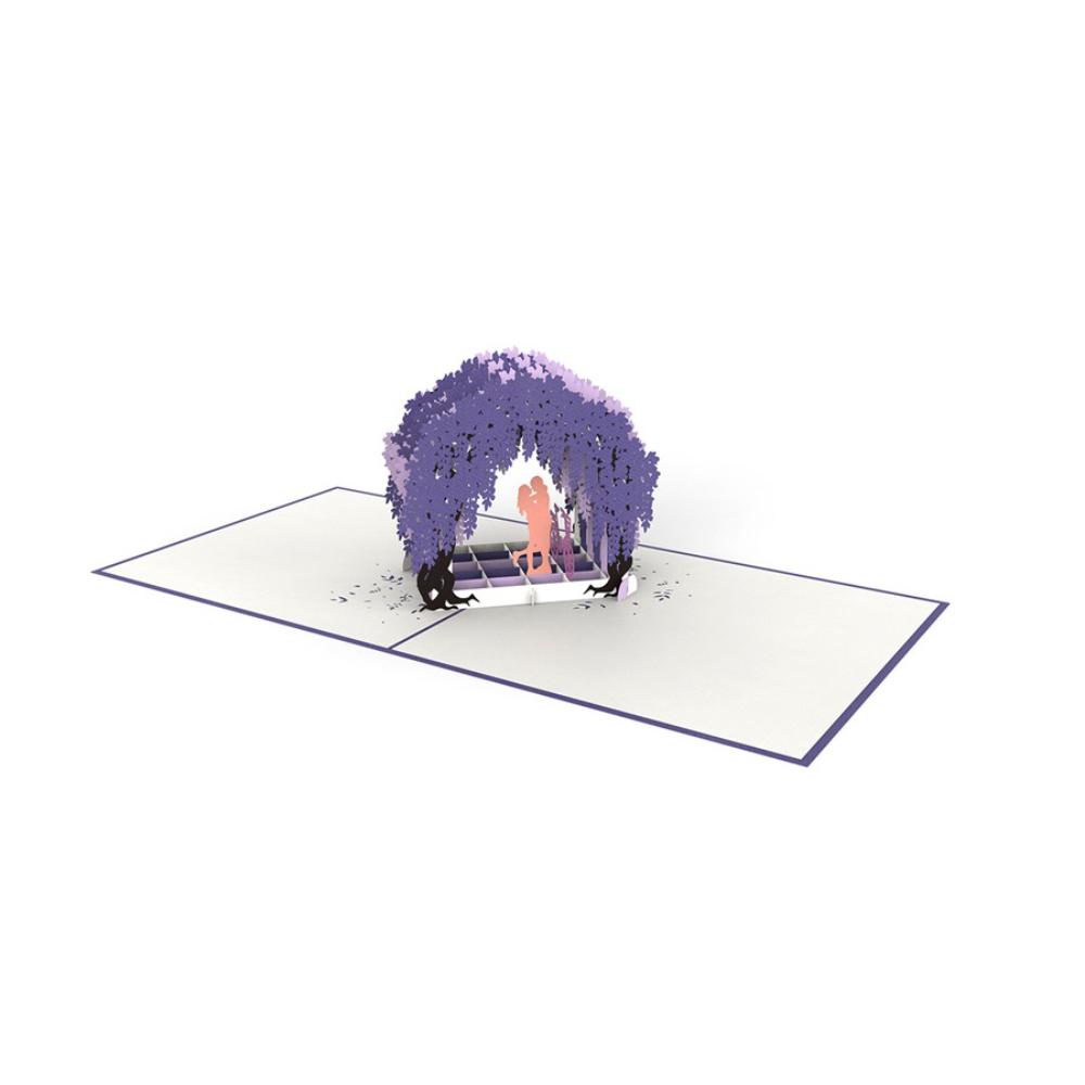 Wisteria gate Pop Up Card birthday balloons pop up card
