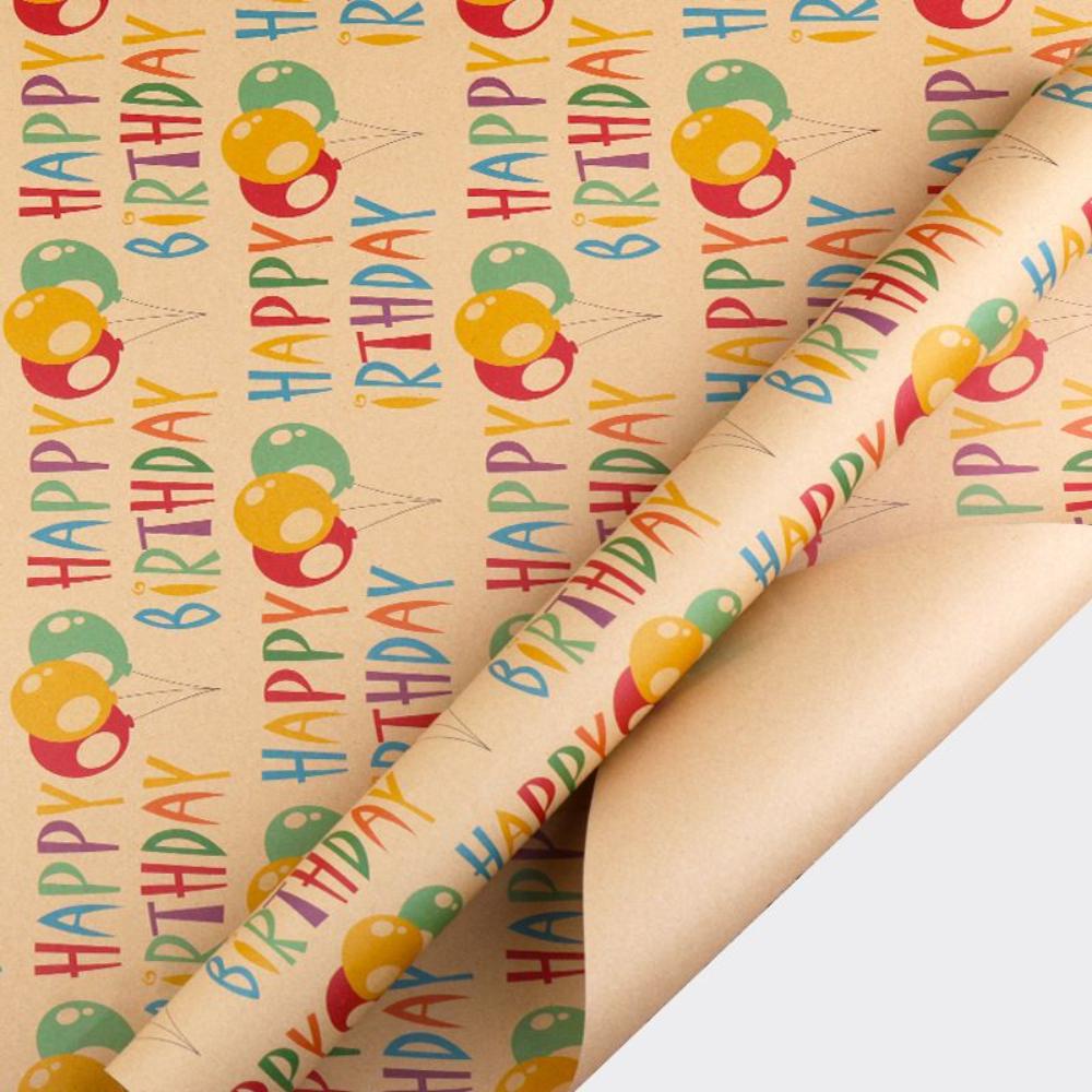6pc 50 x 70cm KRAFT WRAPPING PAPER 5 8pcs multicolor gift bags stripe wave point kraft paper gift bags for wedding birthday party candy cookie package supplies