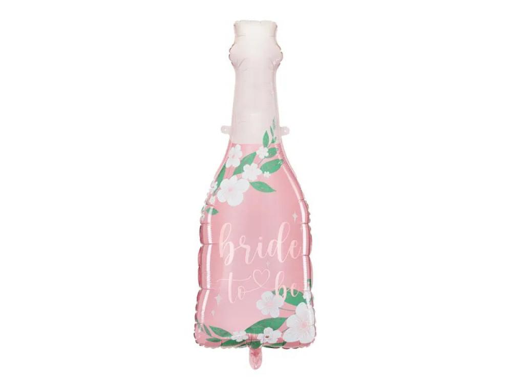 Bride To Be Bottle Shaped Foil Balloon - Pink bell decoration perfect for holiday events wedding occasions and parties