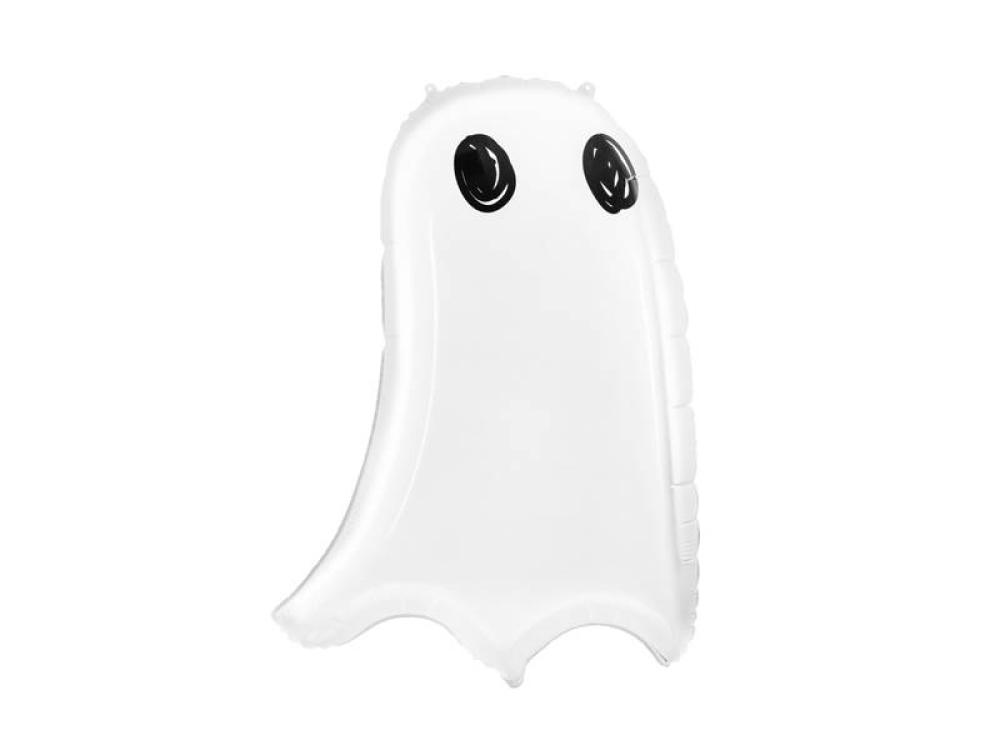 Foil Balloon - Ghost - White halloween party balloon kit includes happy halloween banner bloody table cover orange black white balloons with ghost and spider patterns and cake