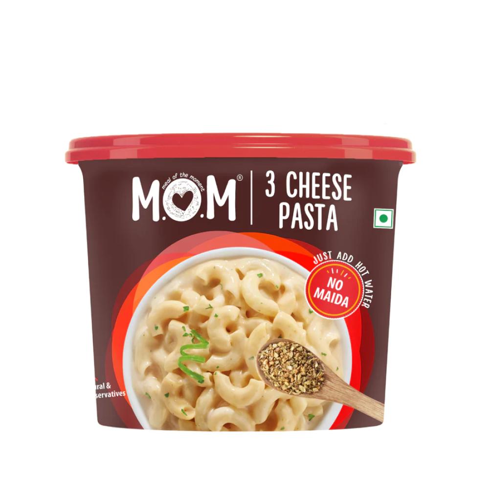 MOM READY TO EAT 3 CHEESE PASTA 74GM mom ready to eat 3 cheese pasta 74gm